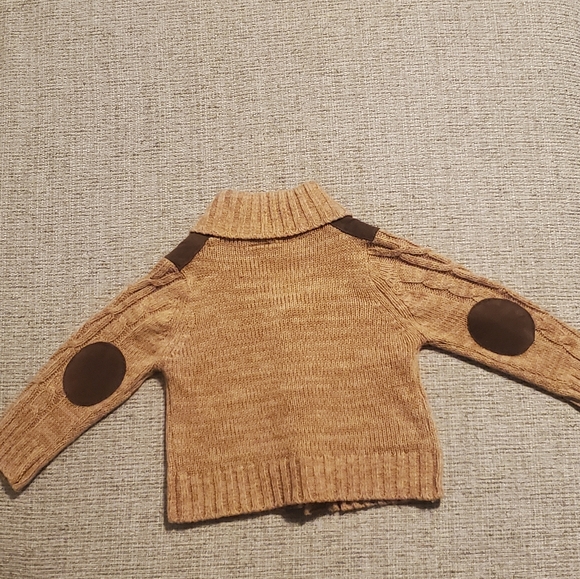 Baby Toggle Sweater Little Lad size 12 months in Brown and Camel - Picture 3 of 3